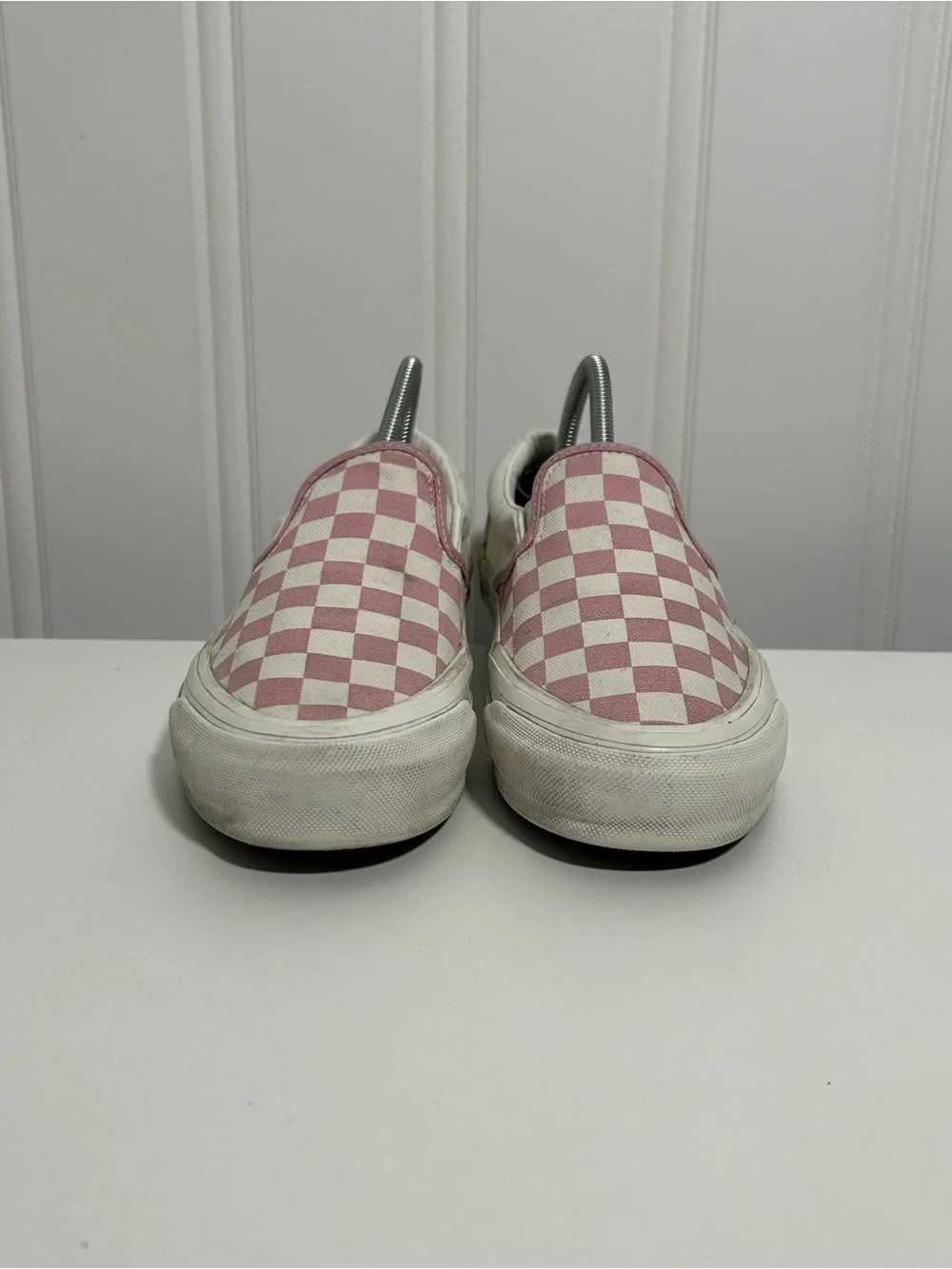 Vans Slip-On Checkerboard Sneakers - Pink/White 98 lx - Picture 2 of 8